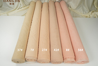 Rollo de Tela de Tul de Nailon Suave al Por Mayor del Fabricante, 160 cm de Ancho, Color Amarillo Champán 6420, Tela de Tul Bordada para Vestidos de Novia