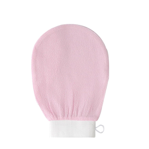 Viscose <b>Korean</b> <b>Exfoliating</b> <b>Mitt</b> Deep Body Scrub <b>Exfoliating</b> Glove <b>Exfoliating</b> Surface Skin Cells Care Shower Gloves Natural 2pcs - Product Image 1