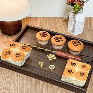 Estampille personnalisée en cuir et laiton, tampon à chaud, logo personnalisé, moule de gaufrage, fer électrique pour marquage de gâteaux, bois, burgers, estampage à chaud - Product Image 1