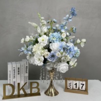 Bouquet de fleurs artificielles en forme de boule pour centre de table, mariage, anniversaire, ou décoration d'intérieur - Vente en gros