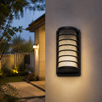 Applique murale extérieure LED cylindrique 12W certifiée ETL, étanche et robuste, pour escalier extérieur et entrée de cour
