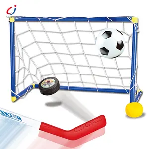 Chengji toddler football goal sport toys outside ice hockey soccer ball set jeux enfant 2 in1 football goal sets for kids