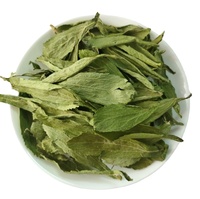 Thé santé Tianyeju, feuilles de stévia séchées pures de couleur verte avec un goût sucré