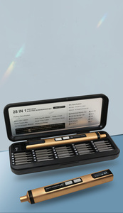 Bộ tua vít không dây sửa chữa đồng hồ điện tử S2 CRV, dụng cụ sửa chữa, máy khoan, bộ tua vít điện thoại di động, bộ mũi khoan 28 trong 1 - Product Image 5