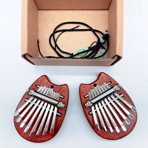 Portable en bois massif 8 touches Mini Piano Instrument de musique doigt Piano en bois Kalimba Carimba laiton 8 tons - Product Image 3