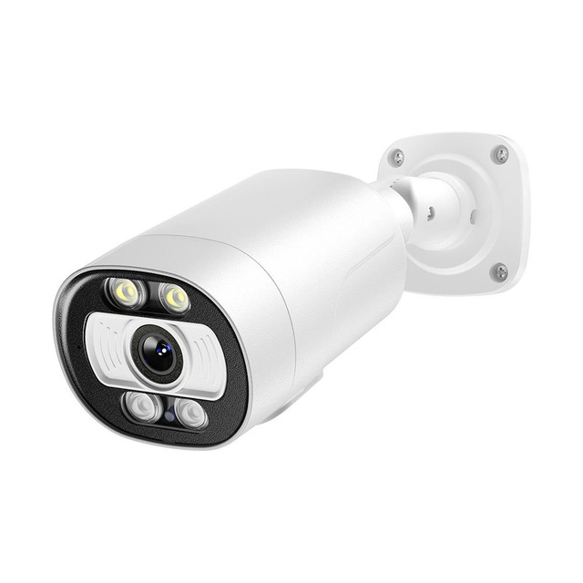 Smart AI Face Detection Outdoor CCTV Security Camera H.265 5MP IP POE Full Color Night Vision Two Way Audio Network Camera