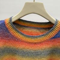Femmes 2025 fourrure de renard décoration pull coloré ensembles femmes 2 pièces pour l'automne et le printemps