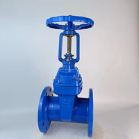 Vanne à boisseau en fonte ductile à tige montante, à siège résilient, à bride, vanne à boisseau pour l'eau de 6 pouces, divers modèles et prix.