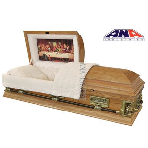 ANA Funeral proveedor pieta <span class=keywords><strong>La</strong></span> Última Cena Solip madera de álamo roble ataúd de madera - Product Image 1