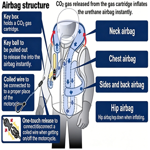 Technologie avancée d'airbags de sécurité, veste de protection équestre pour l'équitation, la <span class=keywords><strong>moto</strong></span>, le motocross, veste de course pour la pratique équestre - Product Image 6