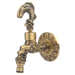 <span class=keywords><strong>Grifos</strong></span> de agua de latón Grifo antiguo Animal Sombrero Mango Dragón Bibcock Versátil Grifo para interiores y exteriores Baño Balcón Grifo de jardín - Product Image 1