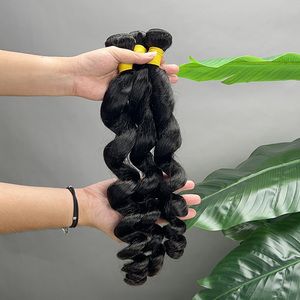 Extensiones de Cabello Humano Virgen Brasileño Grado 12A, Ondulado Suelto, Doble Trama, 100% Cabello Crudo de Visón - Product Image 3