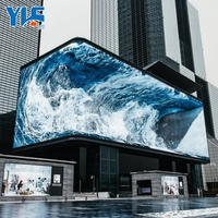 Affichage LED 3D cylindrique flexible à surface incurvée de Shenzhen avec résolution 8K HDR10+ luminosité 7000cd étanche IP65