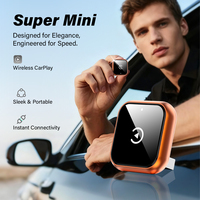 Mini adaptateur sans fil CarPlay, boîte de conversion CarPlay, CarPlay iOS, Android Auto, dongle sans fil 2 en 1
