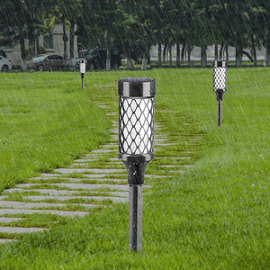 Solar Garden <b>Lights</b> Outdoor Waterproof LED Lawn Lamp With Solar <b>Panel</b> For Yard Pathway Lighting - Product Image 1