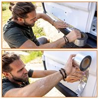 Ruban en caoutchouc butyle haute adhérence personnalisé pour la réparation de toitures, l'étanchéité des joints de fenêtres, des tuyaux de camping-car et les projets d'étanchéité.
