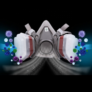 <span class=keywords><strong>Masque</strong></span> en silicone réutilisable à faible MOQ avec double <span class=keywords><strong>filtre</strong></span> respiratoire, semi-<span class=keywords><strong>masque</strong></span> anti-poussière pour la peinture et le soudage - Product Image 5