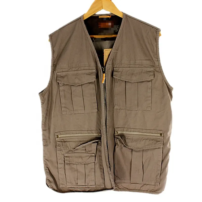 Cheap 100%cotton Openwork Outdoor Tactical Fishing Photographer Vest for Men