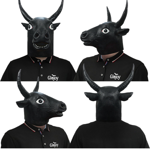 Masque animalier réaliste en latex de vache, accessoire de costume intégral pour fêtes sur le thème de la ferme, Halloween, événements de carnaval - Product Image 3