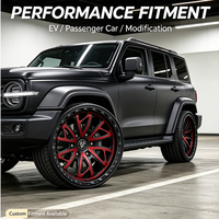 Rines de Aleación Estilo Beadlock Personalizados de 18X8.5 6X139.7 4x4 para Toyota Hilux Tacoma Land Cruiser Prado 150 Mitsubishi Triton