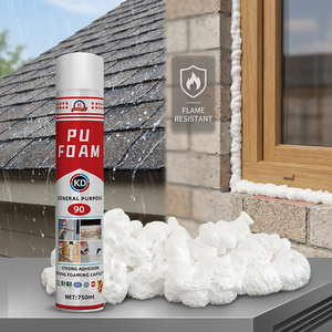 <span class=keywords><strong>Mousse</strong></span> isolante en <span class=keywords><strong>polyuréthane</strong></span> monocomposant, imperméable et résistante au feu, pour toiture et murs - Product Image 1