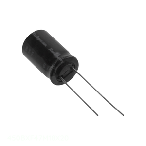 Condensateur radial TH original 47 uF traversant 450BXF47M18X20 CAP ALUM 47UF 20% 450V - Product Image 1