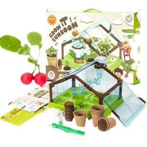 Coffrets cadeaux de kit de démarrage de jardin d'herbes aromatiques avec logo OEM, jouets de jardin éducatifs créatifs pour enfants, idées cadeaux 2022 - Product Image 1