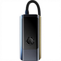 Compresseur d'air numérique intelligent pour pneus de voiture, gonfleur portable avec moniteur de pression, pompe et lumière d'urgence facile à utiliser