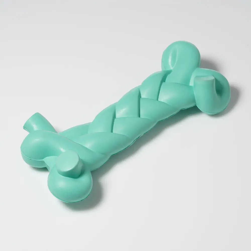 रबर उच्च गुणवत्ता टिकाऊ दंत टूथब्रश सफाई इंटरएक्टिव खिलौने रबर कुत्ते चबाना पालतू खिलौना