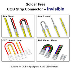 <span class=keywords><strong>Mubai</strong></span> COB LED Strip Conectores de esquina de ángulo recto 5mm 6mm 8mm 10mm 12mm 2 3 4 5 6Pin COB LED Strip Connector - Product Image 6