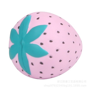 Pu Strawberry Fidget Toy Soft <b>Squishy</b> Stress Relief Toy For Kids 5-7 Years Unisex - Product Image 1