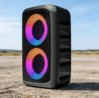 Altavoz Inalámbrico Portátil ABS-3202 con Bajos Profundos, Luz RGB, Logotipo Personalizado de Fábrica, Envío en 7 Días, Nombre BT Personalizado, CE RoHS