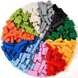 Set di mattoncini fai da te per bambini 250g fondotinta in stile particella mista in mattoncini piccolo pacchetto di accessori in plastica giocattolo - Product Image 1