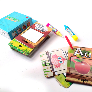 Cartes de mots d'eau magiques éducatives précoces bébé apprentissage numéros lettre flashcards carnet de croquis boîte d'emballage recyclable - Product Image 5