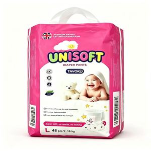 Pañales <span class=keywords><strong>para</strong></span> Bebé al por Mayor UNISOFT, Pañales Japoneses OEM, Súper Cómodos, Marca Privada, Pañales <span class=keywords><strong>de</strong></span> Alta Calidad, Pañales Tipo Calzón al por Mayor - Product Image 1