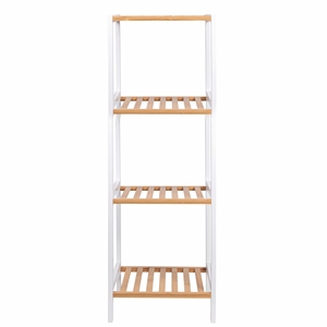 MUEBLE DE BAÑO CON 4 ESTRUCHAS, BLANCO/NATURAL 35X30X100 - Product Image 2