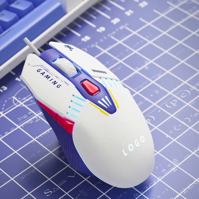 Ergonomic 12800 Dpi RGB Gaming Mouse Custom for Mac OS 3D Style and Backlit Interface