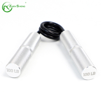 Empuñadura eléctrica de terapia de aluminio plateado antideslizante con logotipo personalizado de Zhensheng