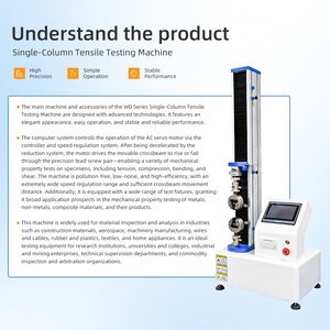 Máquina de Teste de Tração de Coluna Única Realiza Testes de Tração, Compressão, Flexão e Cisalhamento em Materiais - Product Image 2