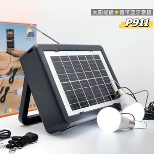 Altavoz <span class=keywords><strong>P911</strong></span> para Comercio Exterior con BT5.3, Luz LED Portátil para Exteriores, Panel Solar, 6000 mAh, Antena de Mano, Radio, Ranura para Tarjeta - Product Image 4