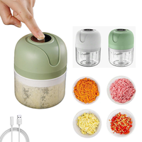 Draagbare USB-voedselprocessor 250ml groothandel fabrieksopdruk OEM ODM, mini-knoflookhakker voor thuis & professioneel gebruik