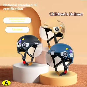 Bajo MOQ <span class=keywords><strong>Casco</strong></span> personalizado para niños Medio <span class=keywords><strong>casco</strong></span> de bicicleta <span class=keywords><strong>Casco</strong></span> de media cara de dibujos animados para niños masculinos y femeninos - Product Image 2