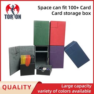Torson 100 + cuir PU + flanelle Trading Deck Box Premium Storage pour TCG Yugioh Cartes à jouer pour Mth Pu Leather Deck Box - Product Image 2