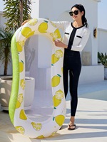 Piscine gonflable d'été, transat flottant pour bronzage, lit de bronzage flottant, pack pratique