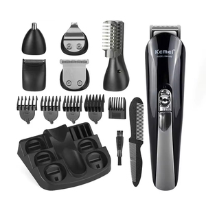 Pour <span class=keywords><strong>Kemei</strong></span> Km-<span class=keywords><strong>600</strong></span> cheveux électriques tout usage pour tondeuse rasoir 6-en-1 tondeuse-nez avec Source d'alimentation USB pour hôtels - Product Image 1