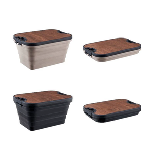 IRONDONKEY Camping extérieur pliant couvercle en <span class=keywords><strong>bois</strong></span> stockage multifonctionnel boîte de tri grande voiture pliant Tailbox - Product Image 6