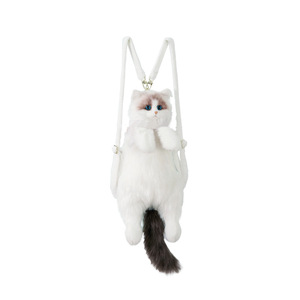 Fabrika özel büyük Ragdoll kedi şekilli sırt çantası çevre dostu evcil canlı kedi peluş oyuncaklar - Product Image 2