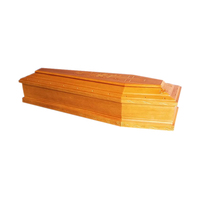 Ataúd Hexagonal de Madera Maciza Estilo Europeo, de Alta Calidad, con Cubierta de Paulownia, Relieve Simétrico con Combinación de Flores Cruzadas