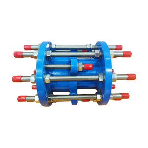 Desmontaje Universal Inserto de brida doble Hierro dúctil Igual NBR/SBR/EPDM/PERNOS Junta de tuercas para instalación de tuberías Superficie pintada - Product Image 3