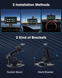 Xách tay 7 inch màn hình cảm ứng Auto Car đài phát thanh không dây Carplay & Android GPS & FM màn hình thông minh với PND Bảng điều khiển vị trí - Product Image 5